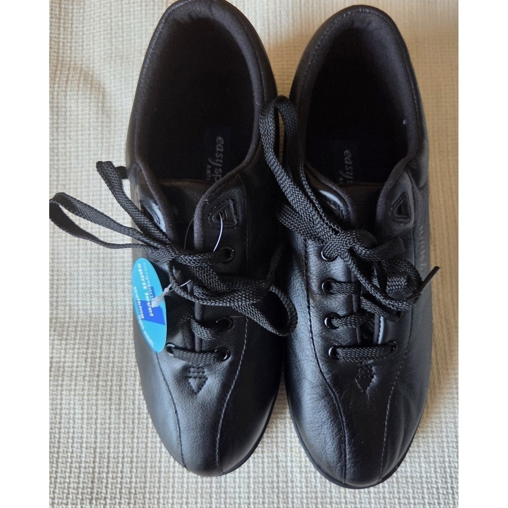 EASY SPIRIT ~ AP1 Anti-Gravity Women's  Black Leather Walking Shoes Sz